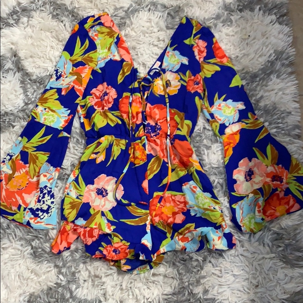 Colorful romper long sleeve